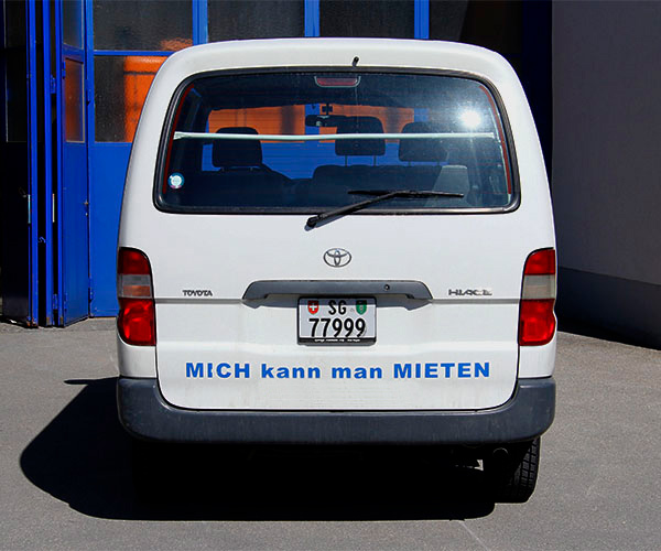 Toyota Hiace Vermietung Bad Ragaz