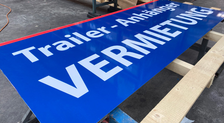 Werbeschilder, Werbetechnik, Baustellenschilder